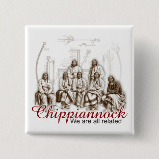Native Indian We are all related Button