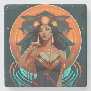 NATIVE INSPIRATION #2 STONE COASTER
