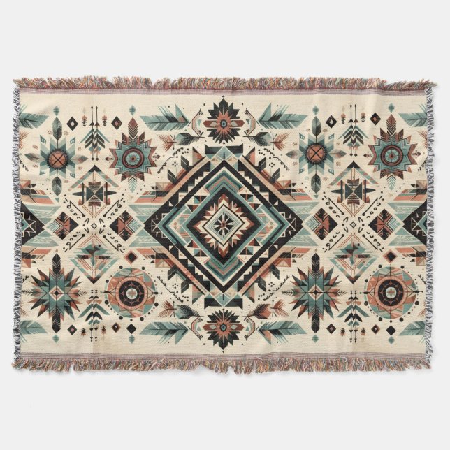 Native Inspiration  Throw Blanket (Front)