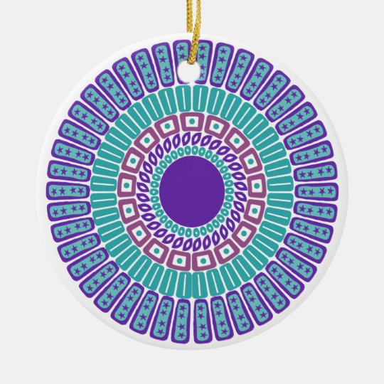 Native-Inspired double-sided ornament