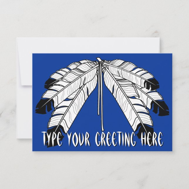 Native Invitations Personalised Native Art Cards (Front)