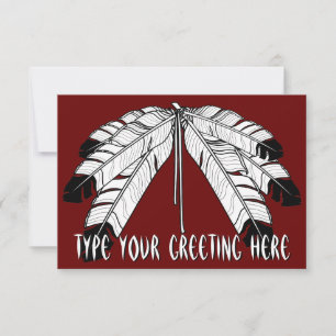 Native Invitations Personalised Native Art Cards