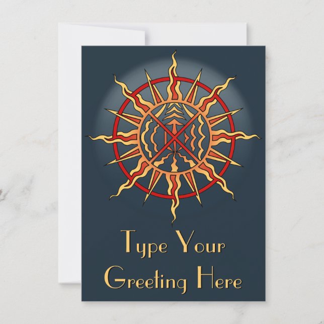 Native Invitations Personalised Native Spirit Card (Front)