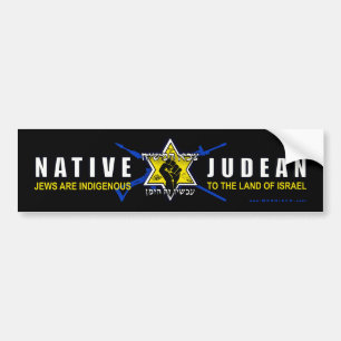 "Native Judean" Bumper Sticker