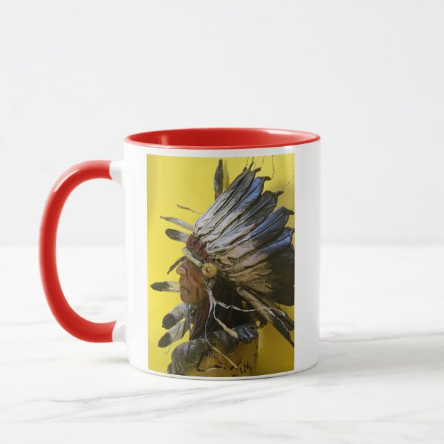 Native "Kiowa" morning sky original art Mug (Left)