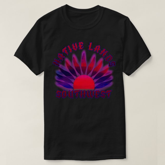 Native Lands Southwest Sunset  T-Shirt (Design Front)