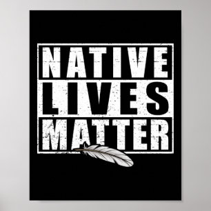 Native Lives Indigenous Native American Day Gear S Poster