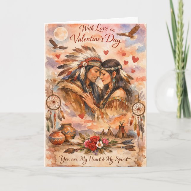 Native Love Valentine's Day Card (Front)