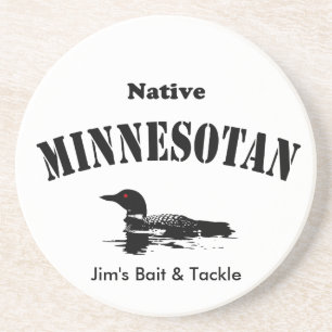Native Minnesotan - Custom Message Coaster