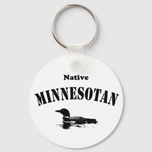 Native Minnesotan Key Ring (Front)