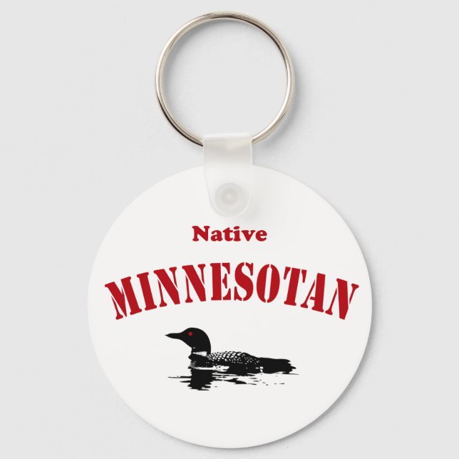 Native Minnesotan Key Ring (Front)