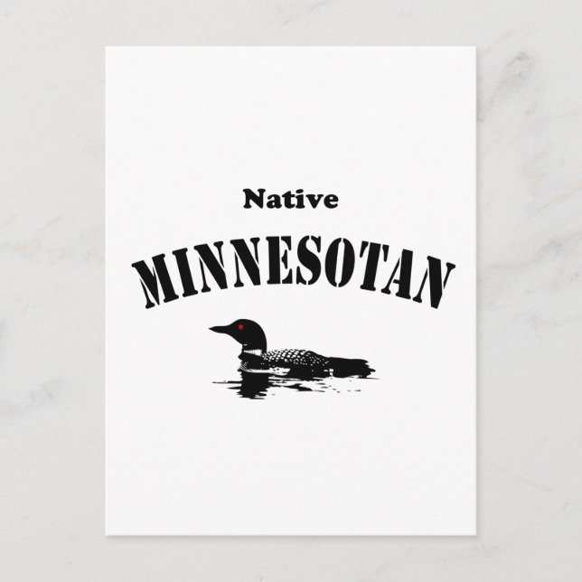 Native Minnesotan Postcard (Front)