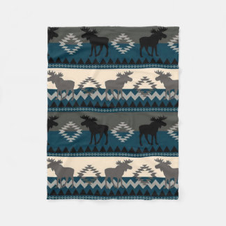 Native Moose Fleece Blanket