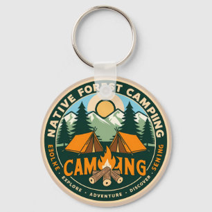 Native Mountain Camping Key Ring