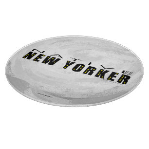 Native New Yorker black Cutting Board