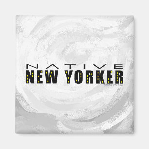 Native New Yorker black Magnet