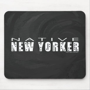 Native New Yorker black Mouse Mat