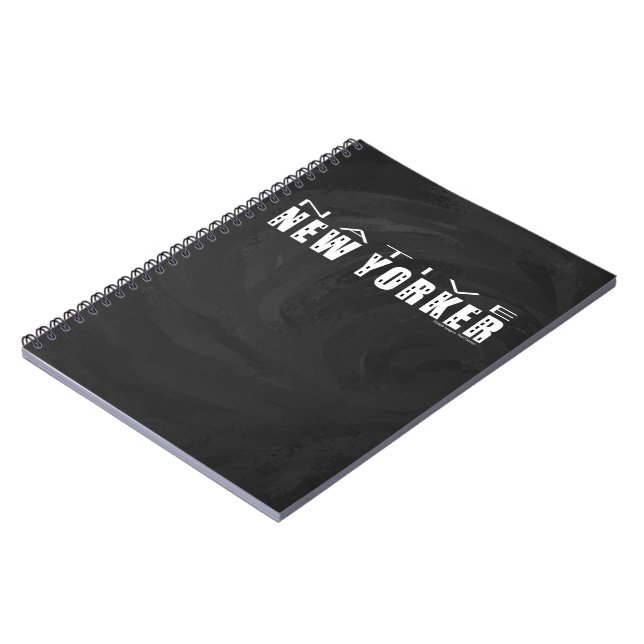 Native New Yorker black Notebook (Left Side)
