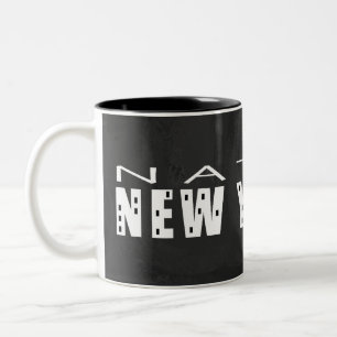Native New Yorker black Two-Tone Coffee Mug