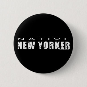 Native New Yorker_Button 6 Cm Round Badge