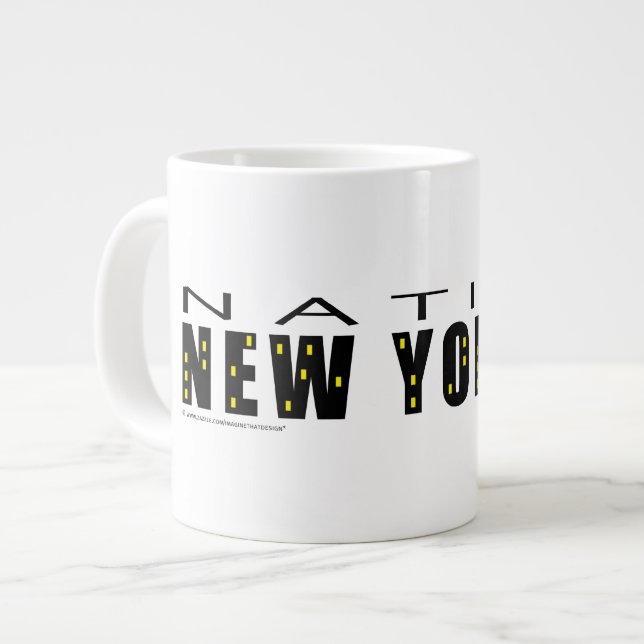 Native New Yorker Large Coffee Mug (Front Left)