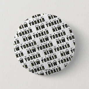 Native New Yorker Pattern 6 Cm Round Badge