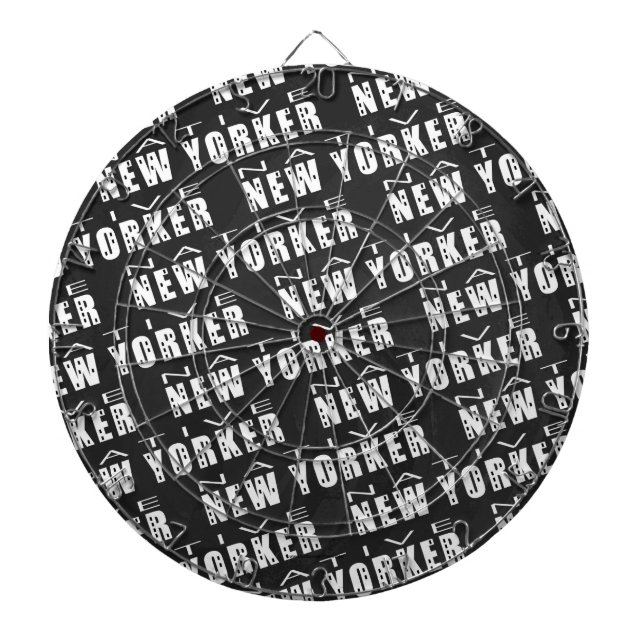 Native New Yorker Pattern Dartboard (Front)