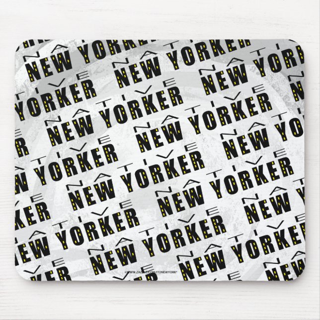 Native New Yorker Pattern Mouse Mat (Front)