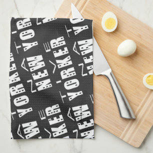 Native New Yorker Pattern Tea Towel