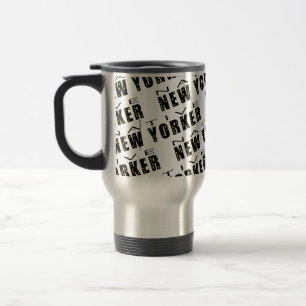 Native New Yorker Pattern Travel Mug