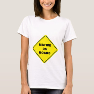 "Native On Board" - Maternity Shirt White