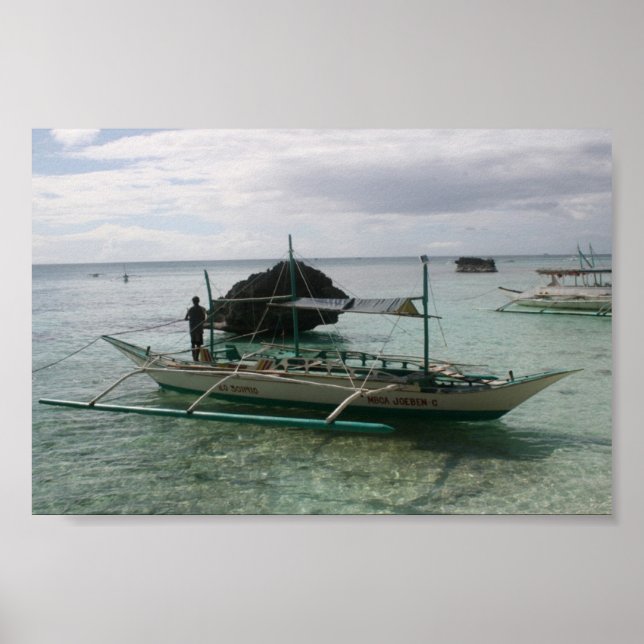 Native Outrigger  Boracay, Philippines Poster (Front)