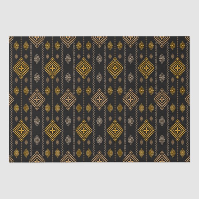 Native Pattern Boho Culture Ethnic Design Tissue Paper (Front)
