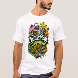 Native Plant Gardening Sticker Design – Wildflower T-Shirt