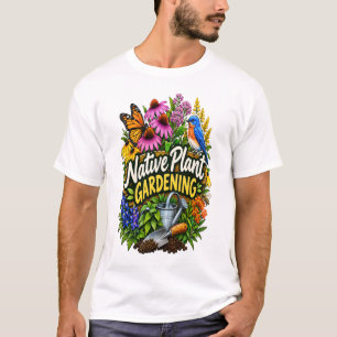 Native Plant Gardening Sticker Design – Wildflower T-Shirt