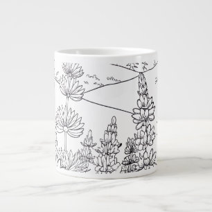 Native Plants EPA Ecoregion 8 - Coloring Large Coffee Mug