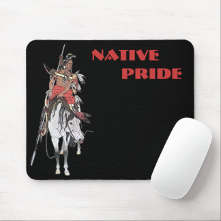 Native Pride Plains Indian on Horseback Mouse Mat