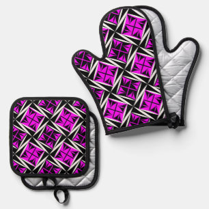 Native Sacred Winds in Pink Oven Mitt & Pot Holder Set