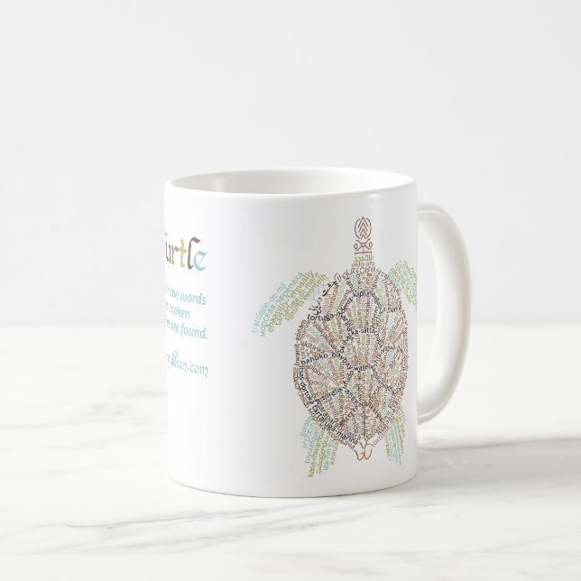 Native Sea Turtle Mug (Front Right)