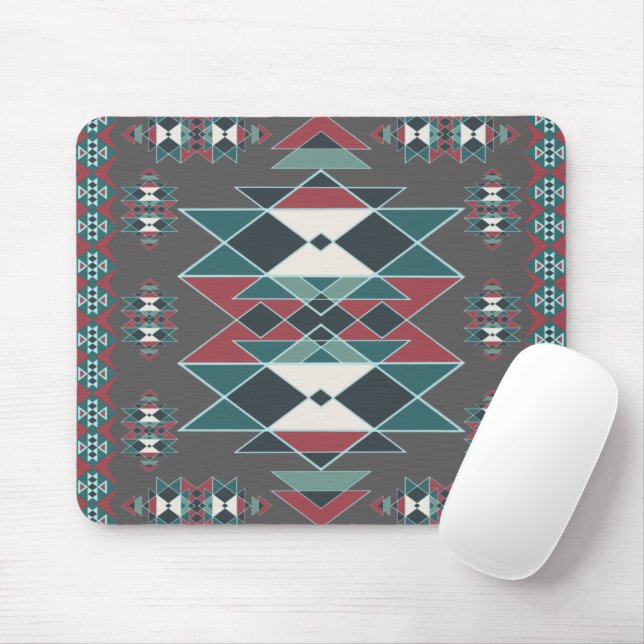 Native Southwestern Indian Art Blanket Design Mouse Mat (With Mouse)