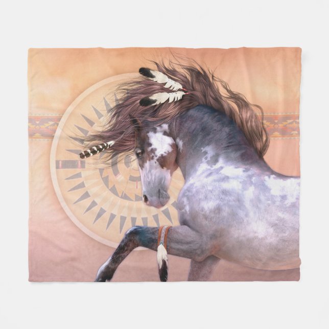 Native Spirit Fleece Blanket (Front (Horizontal))