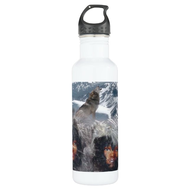 Native Spirit in Alaska 710 Ml Water Bottle (Front)