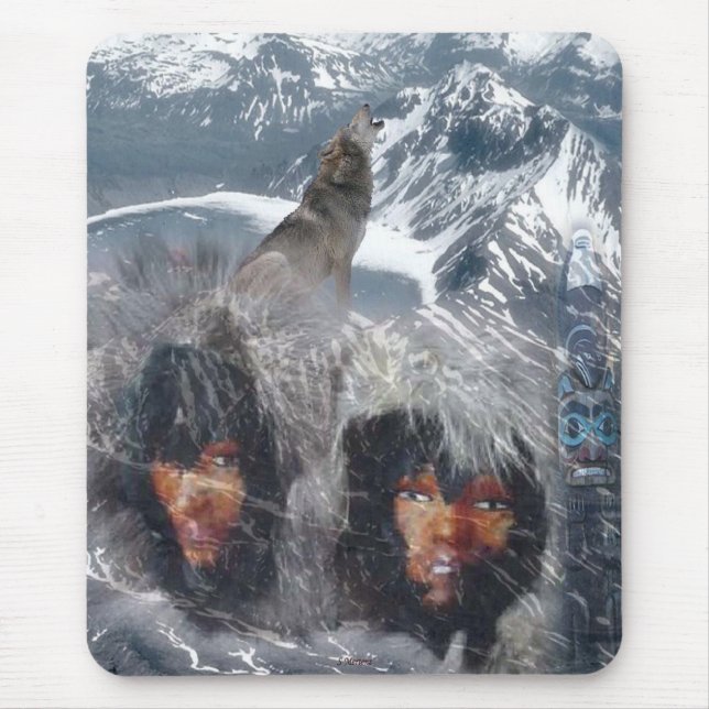 Native Spirit in Alaska Mouse Mat (Front)