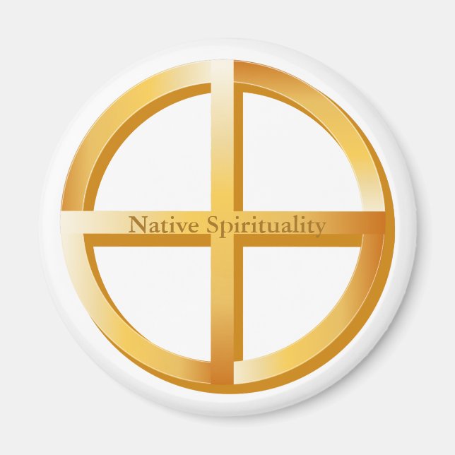 Native Spirituality Symbol Magnet (Front)
