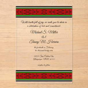 Native Stories Acrylic Invitations