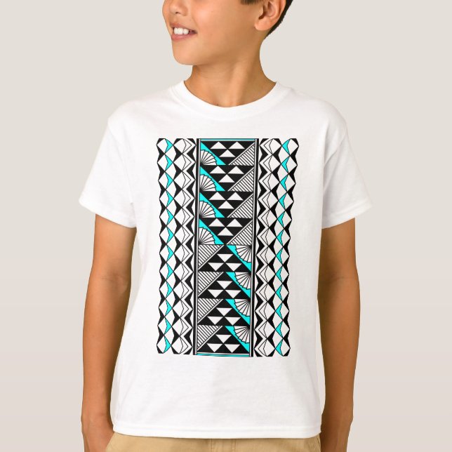 Native Sun and Rain in Turquoise T-Shirt (Front)