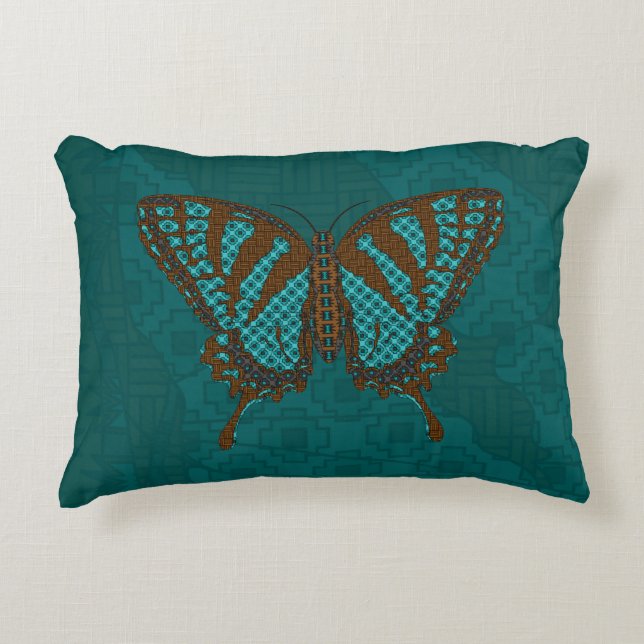 Native Swallowtail Accent Pillow (Front)