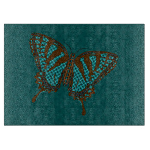 Native Swallowtail Glass Cutting Board