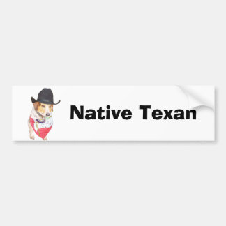 Native Texan Bumper Sticker