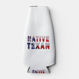 Native Texan Flag Bottle Cooler
